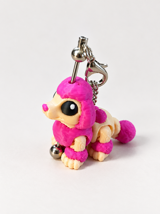 Cinderwing3D Pink Poodle Stanley Cup / Keychain Charm