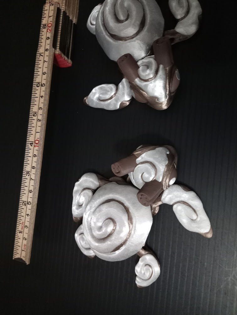 Cinderwing3D Cinnabon Turtle – Articulated Dessert-Inspired Figurine
