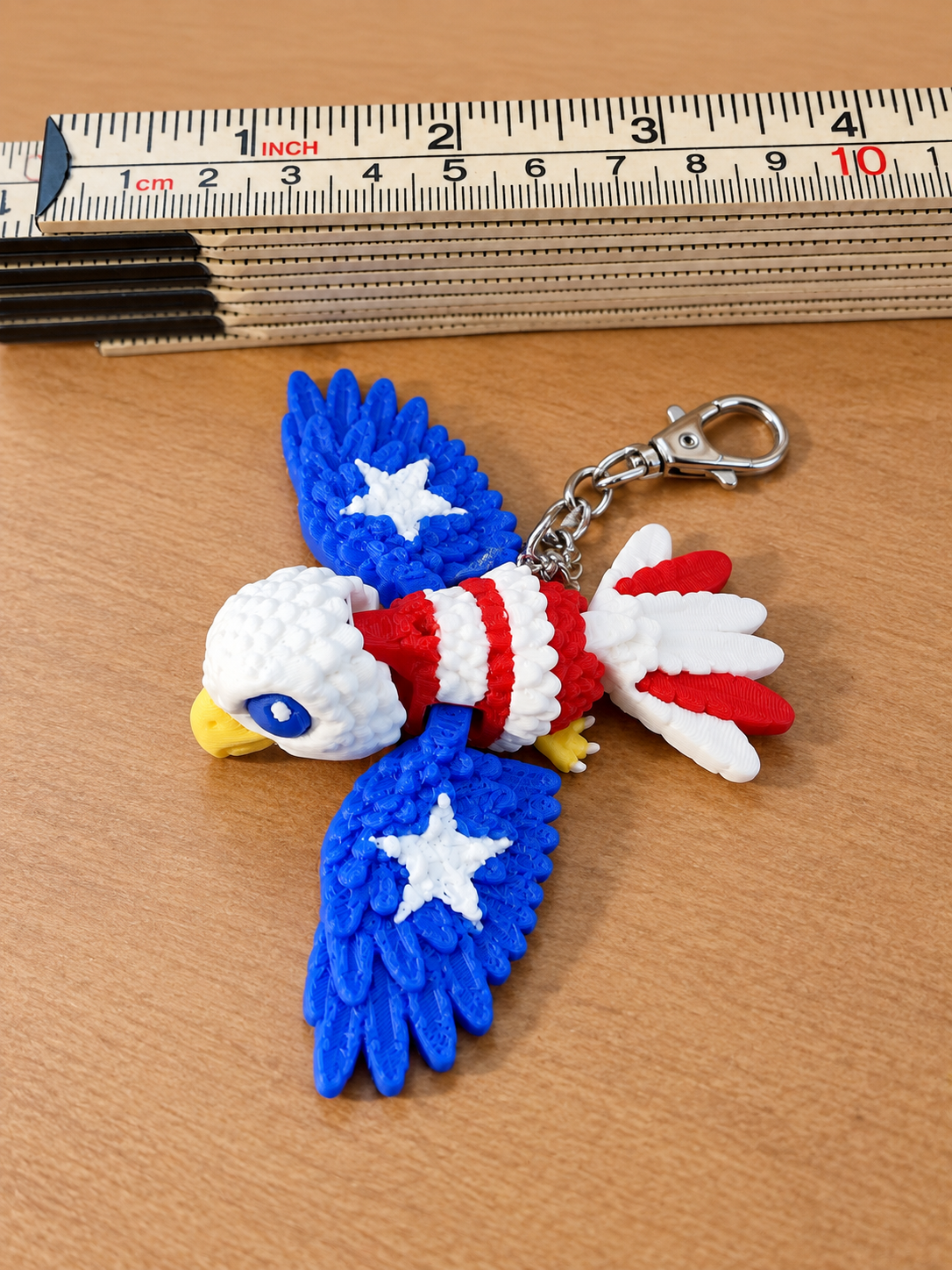 Cinderwing3D Patriotic Eagle Stanley Cup / Keychain Charm