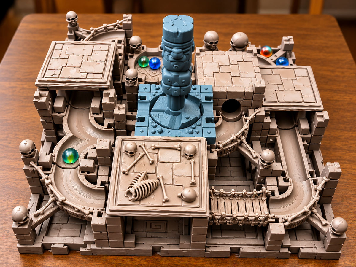 Small Lost Temple Marble Run Set
