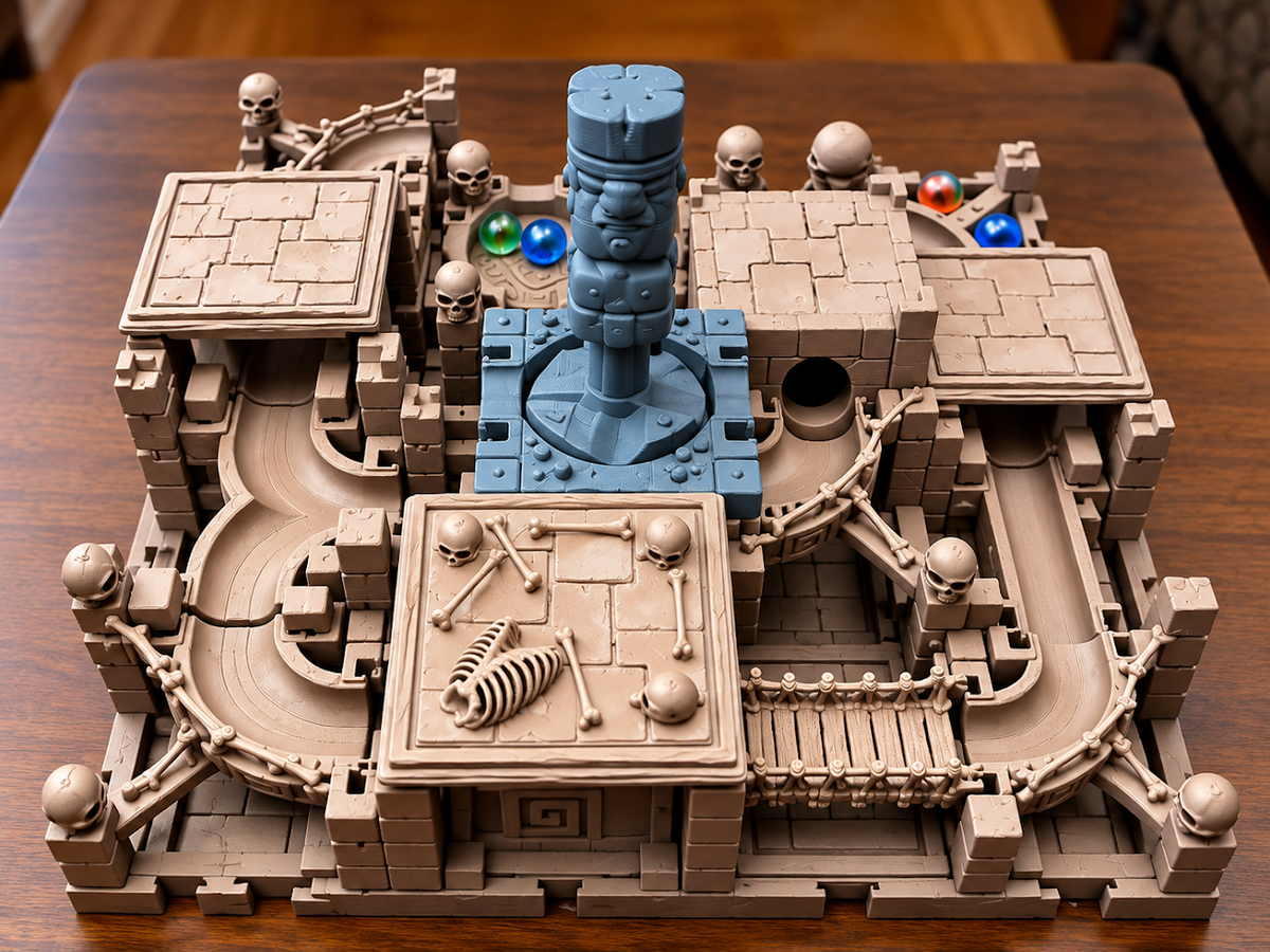 Small Lost Temple Marble Run Set
