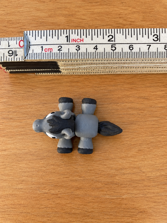 Cinderwing3D Mini Articulated Horse – Gray & Black