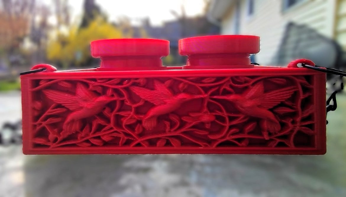 Hanging Hummingbird Feeder with Ant Moat – Hand Feeding Friendly