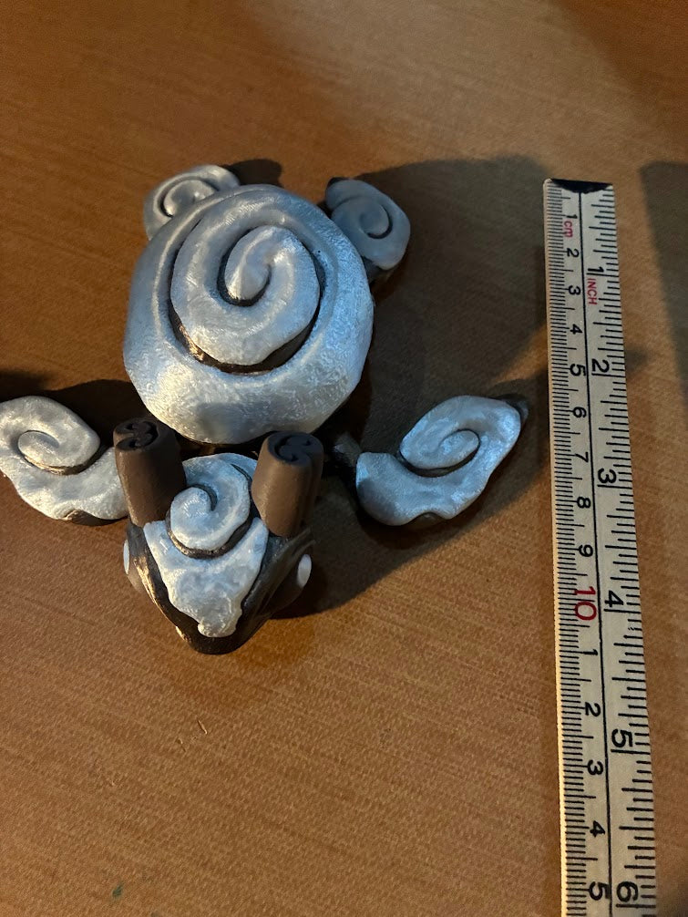 Cinderwing3D Cinnabon Turtle – Articulated Dessert-Inspired Figurine