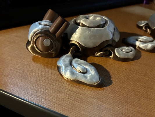 Cinderwing3D Cinnabon Turtle – Articulated Dessert-Inspired Figurine