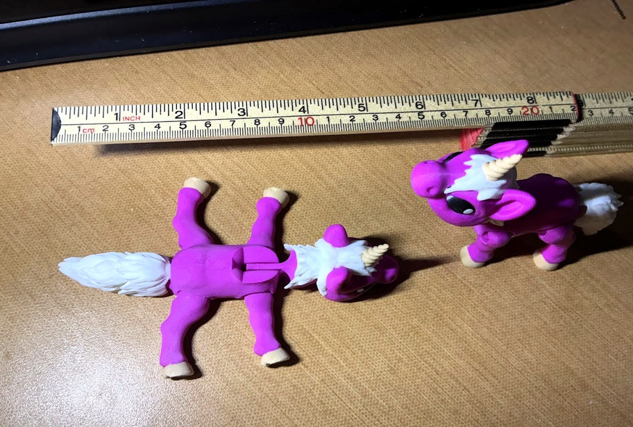 Large Articulated Unicorn – Cinderwing3D Fantasy Unicorn | 3D Printed Collectible Unicorn Figure