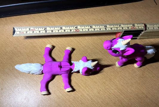 Large Articulated Unicorn – Cinderwing3D Fantasy Unicorn | 3D Printed Collectible Unicorn Figure