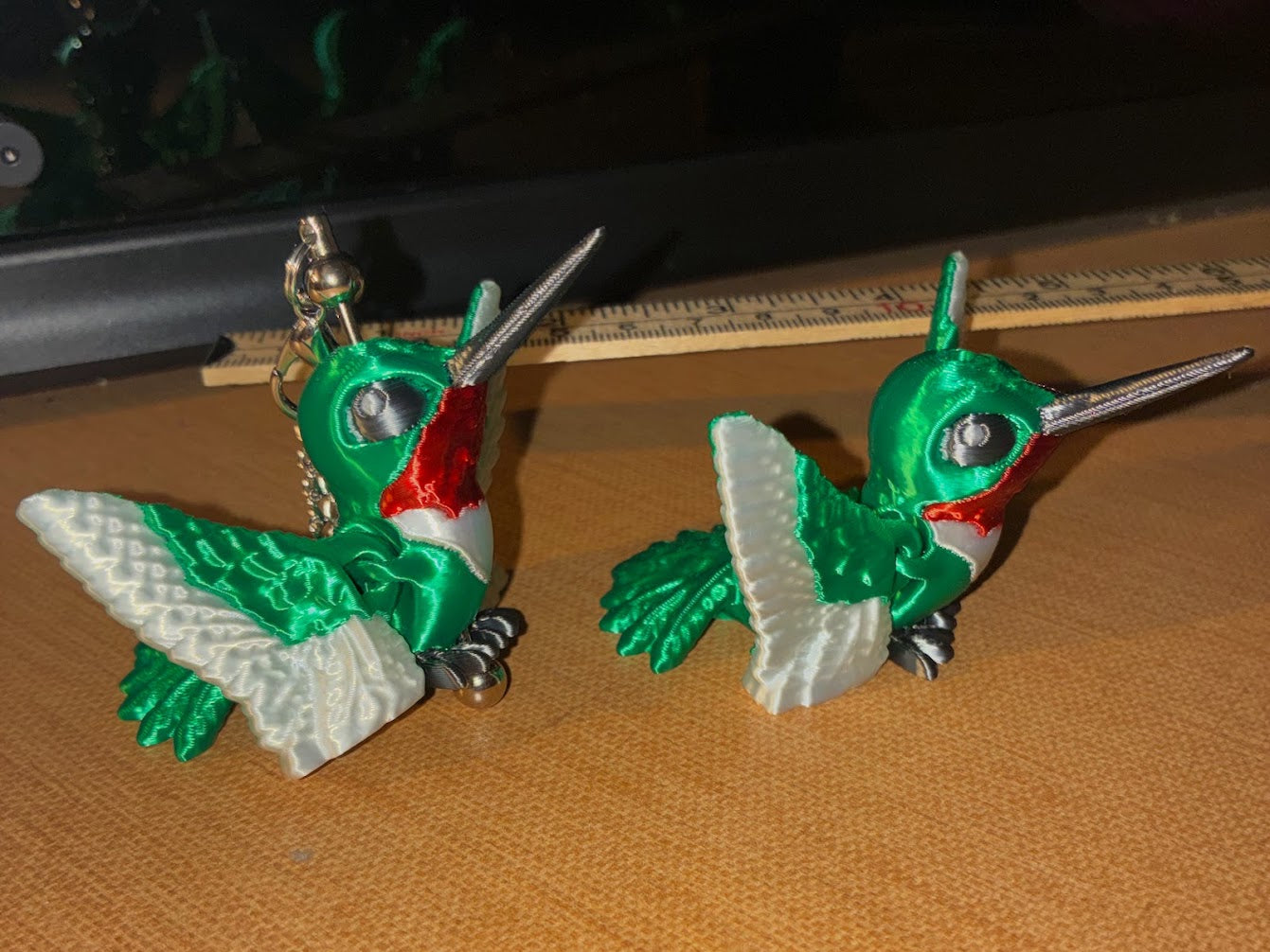 Cinderwing3D Hummingbird Stanley Cup Charm or Keychain – 3D Printed Silk PLA Hummingbird
