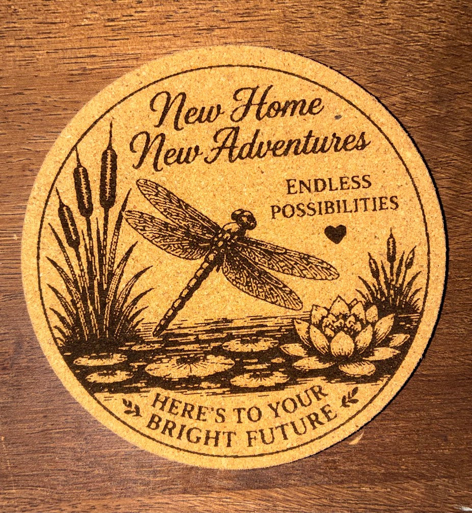 Custom Laser Engraved Cork Coasters – Personalized & Ready-Made Designs