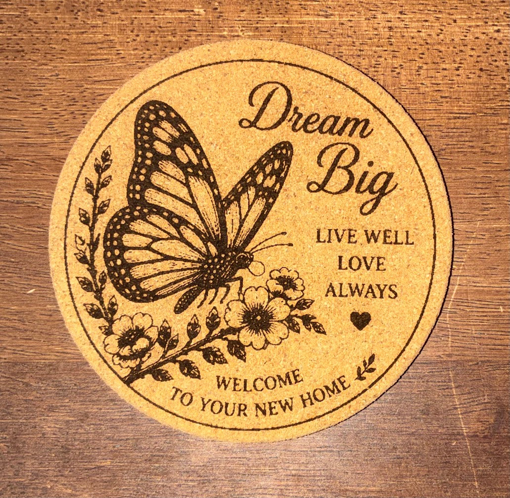 Custom Laser Engraved Cork Coasters – Personalized & Ready-Made Designs