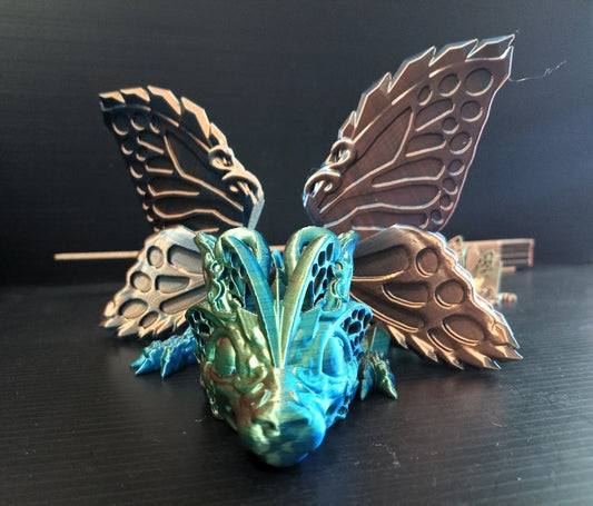 Cinderwing3D Butterfly Dragon – Articulated Fantasy Figurine
