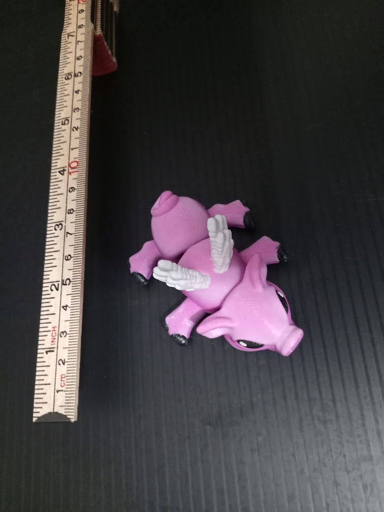 🐷✨ Flying Pig Figurine – 3D Printed (Approx. 3”) ✨🐷