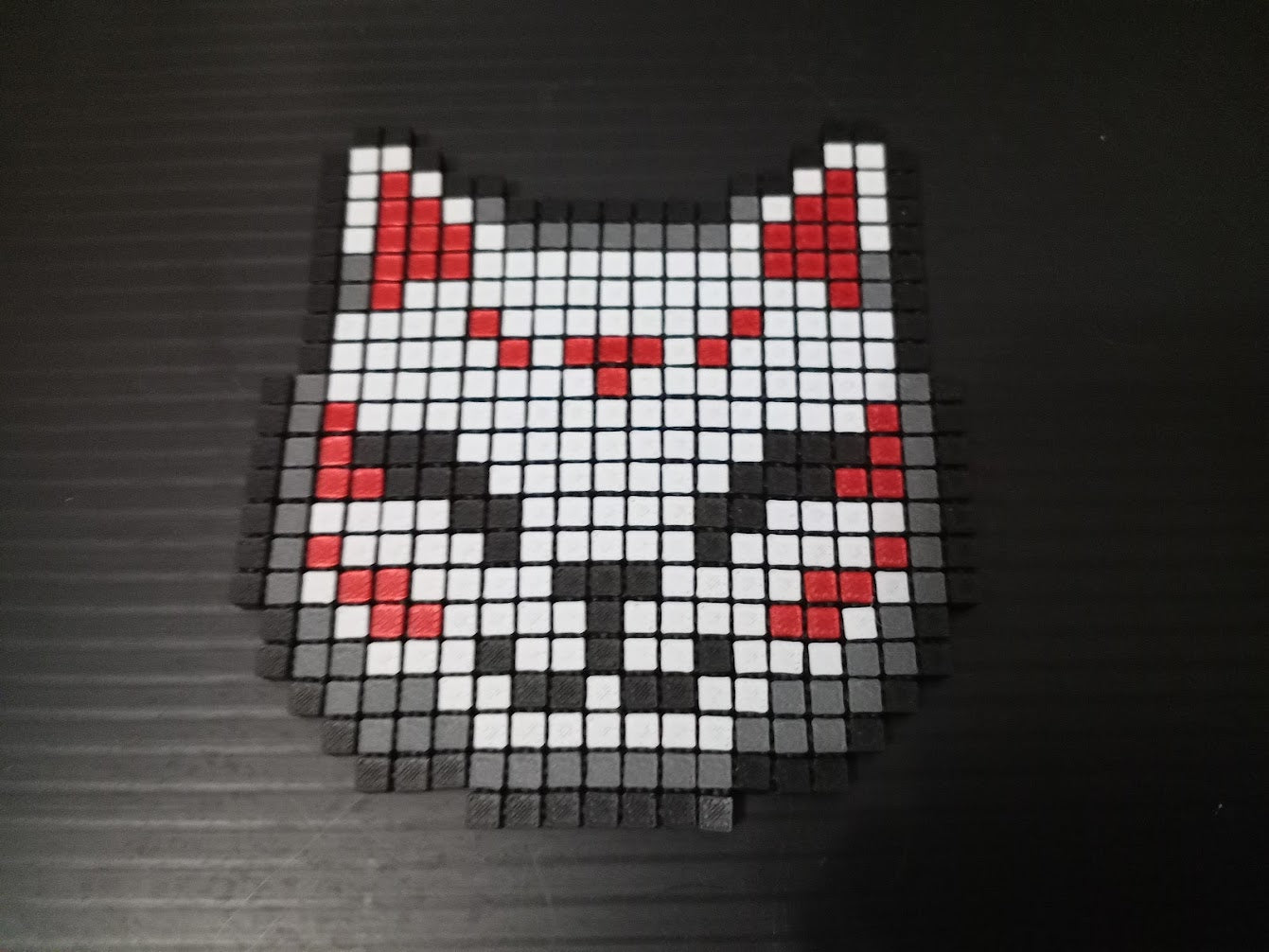 🐾 Articulated Pixel Cat Coaster Set with Holder – by PipeCox