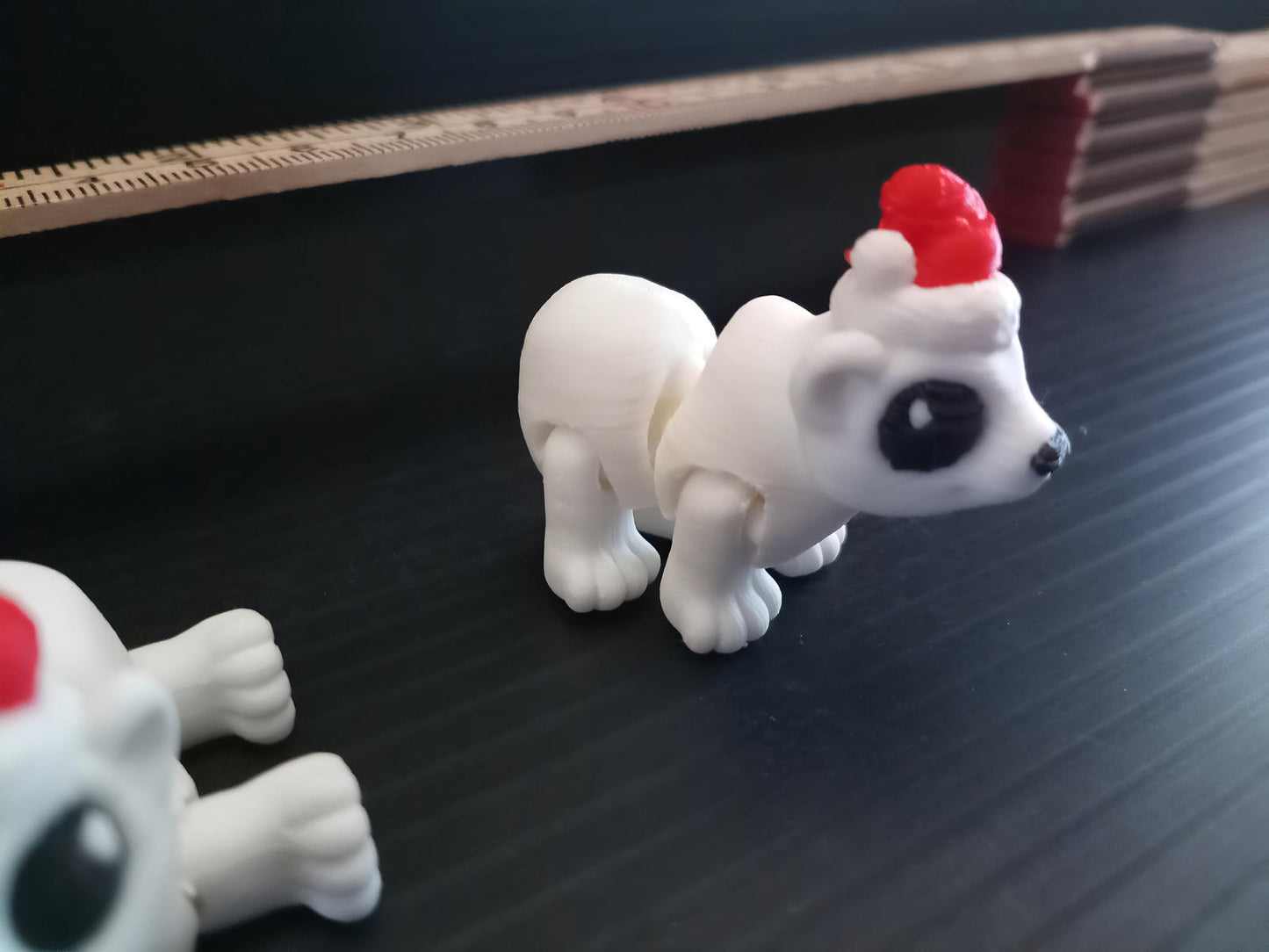 Cinderwing3D Polar Bear Mini – 3D Printed Articulated Fidget Toy, Cute Desk Companion & Collectible Figure