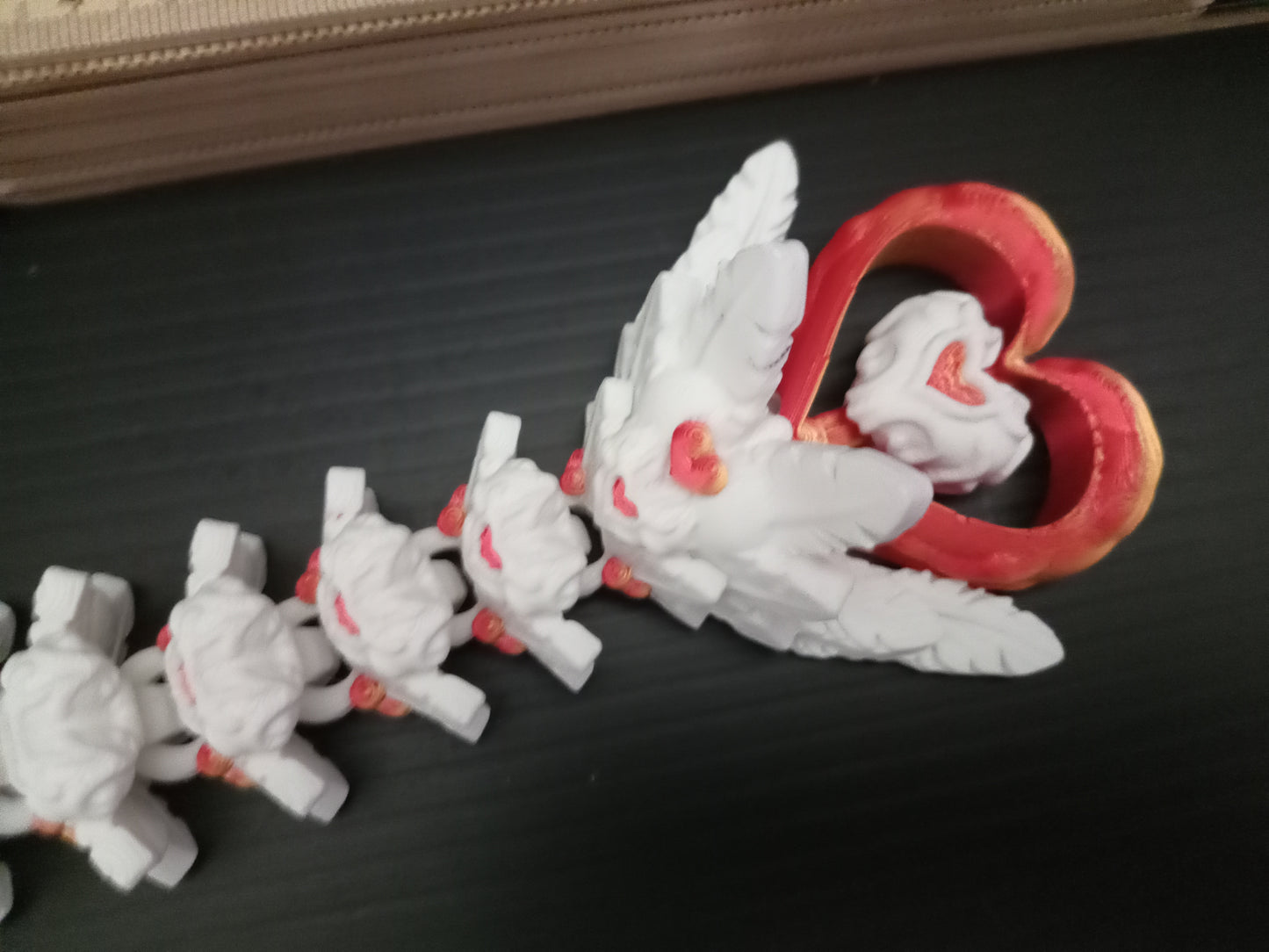 ❤️ Large Heart Dragon – Articulated 3D Printed Fantasy Companion