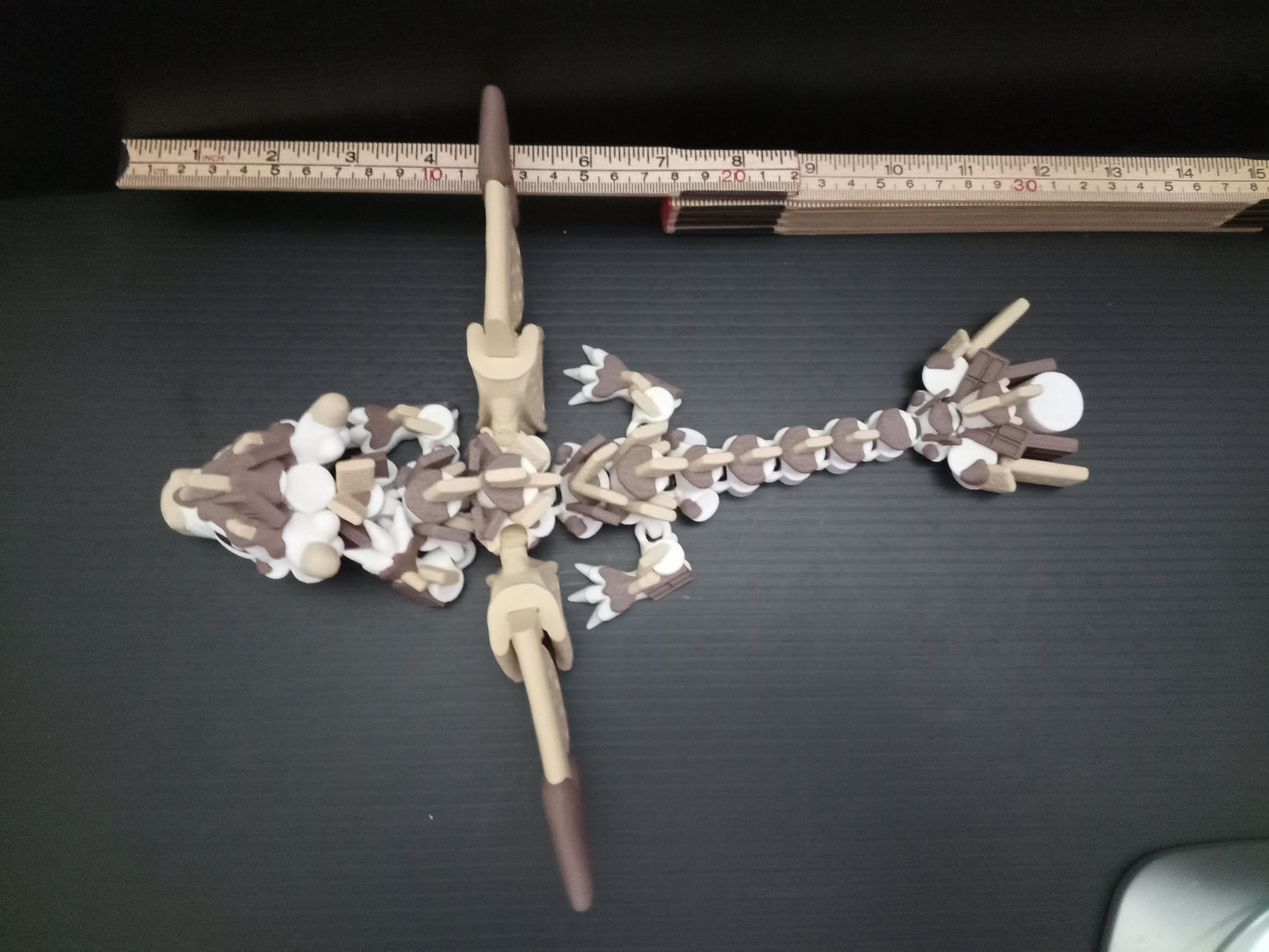 🍫 Large S’mores Dragon – Articulated 3D Printed Fantasy Collectible