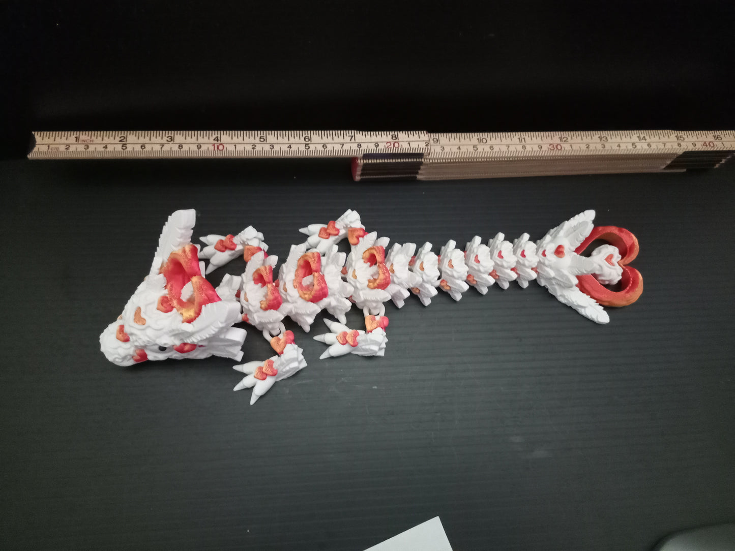 ❤️ Large Heart Dragon – Articulated 3D Printed Fantasy Companion
