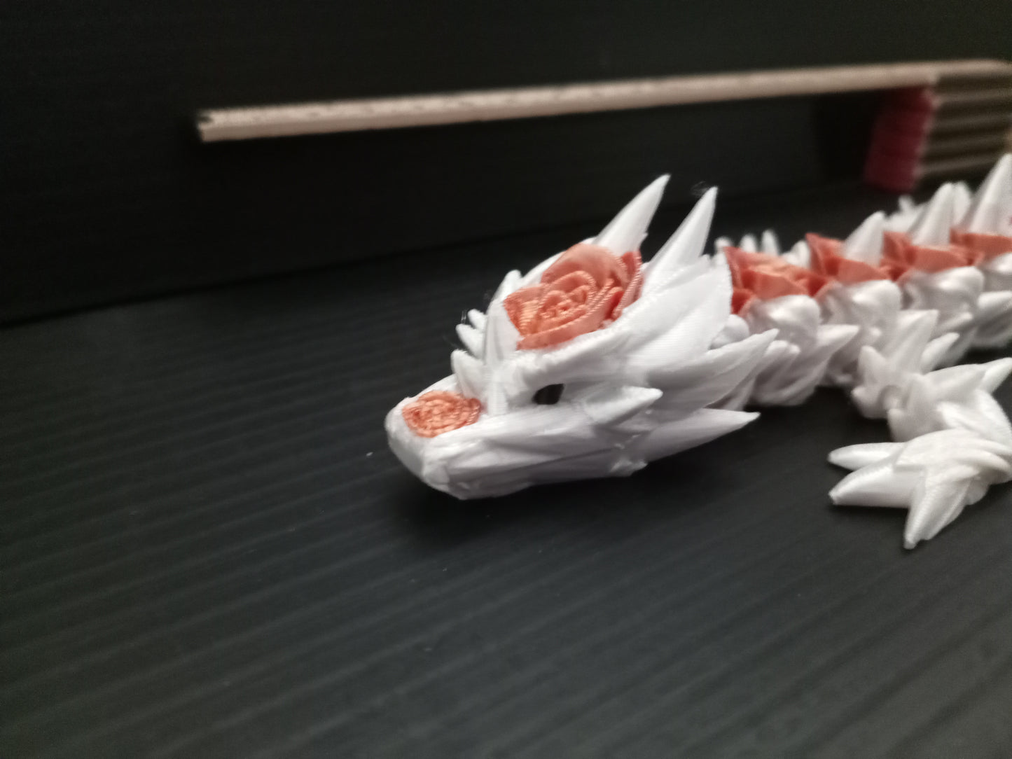 🐉 Rose Dragon – 3D Printed Fantasy Articulated Fidget Dragon