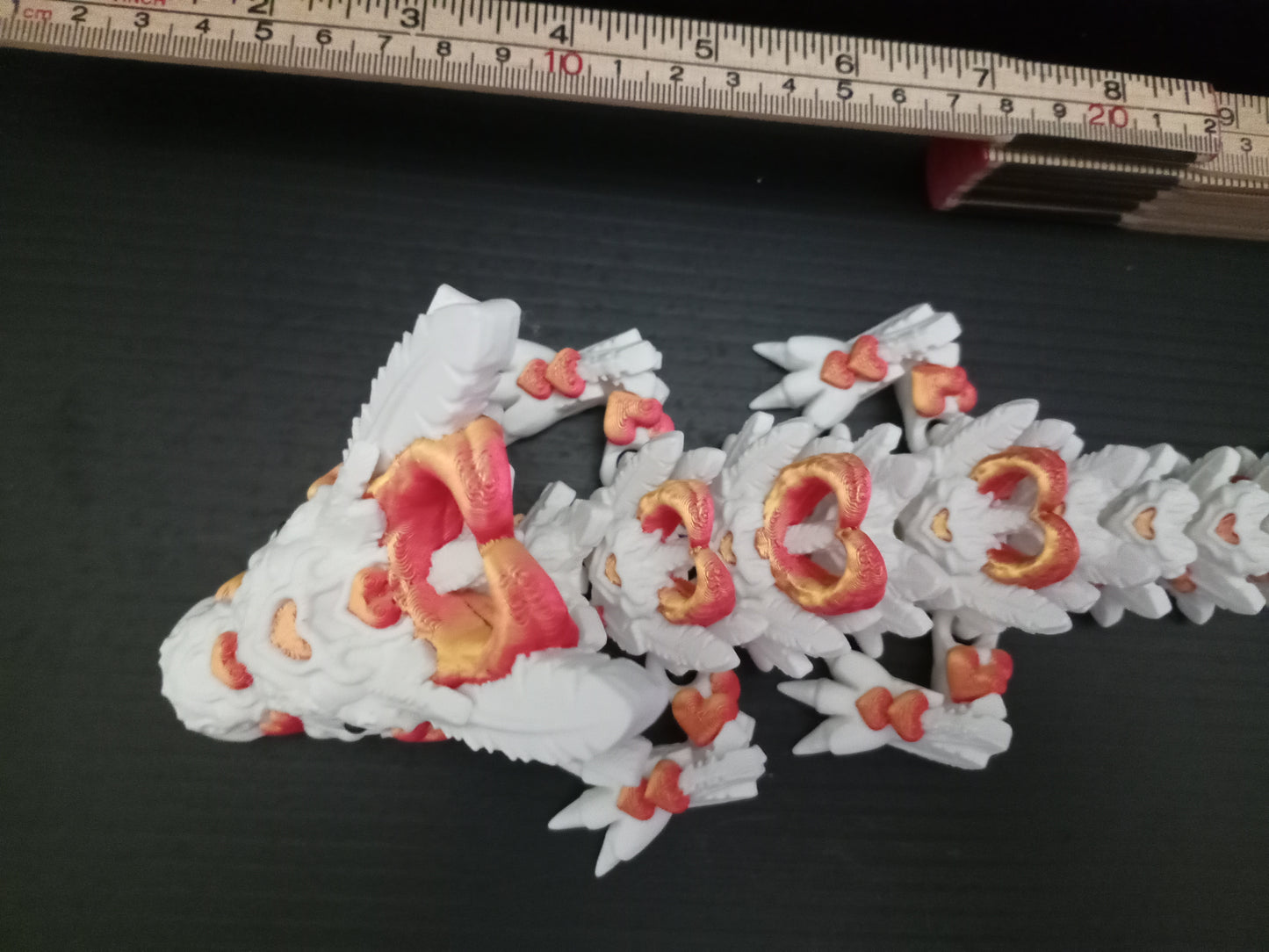 ❤️ Large Heart Dragon – Articulated 3D Printed Fantasy Companion