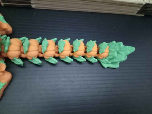 🐉 Large Pumpkin Dragon – Cinderwing3D Articulated Fantasy Figure