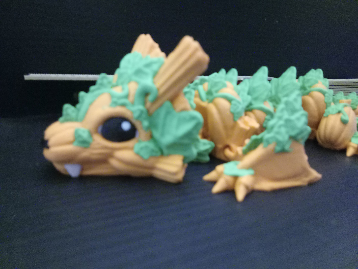 🐉 Large Pumpkin Dragon – Cinderwing3D Articulated Fantasy Figure
