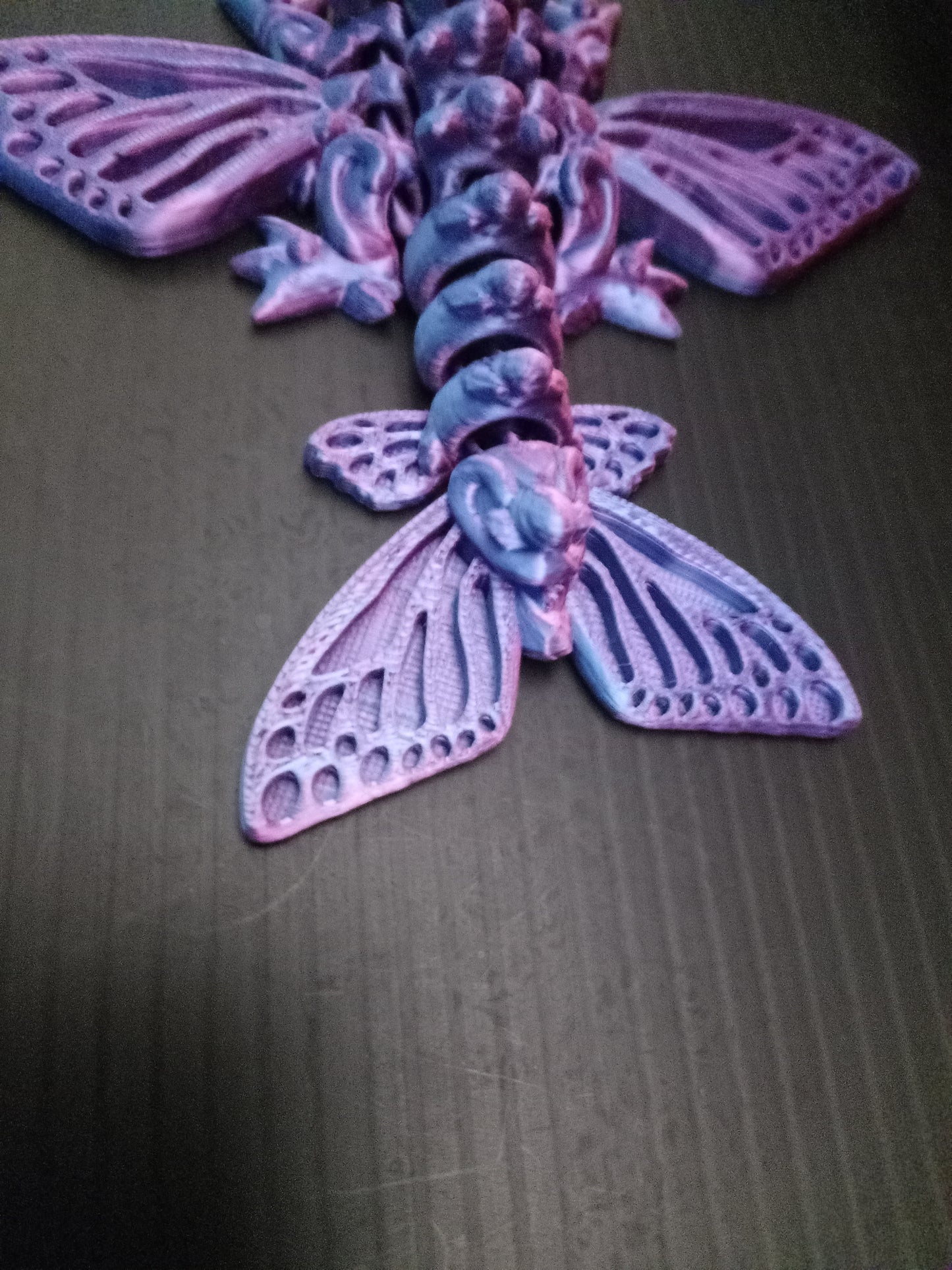 🦋 Small Butterfly Articulated Dragon – 3D Printed Flexi Fantasy Figure