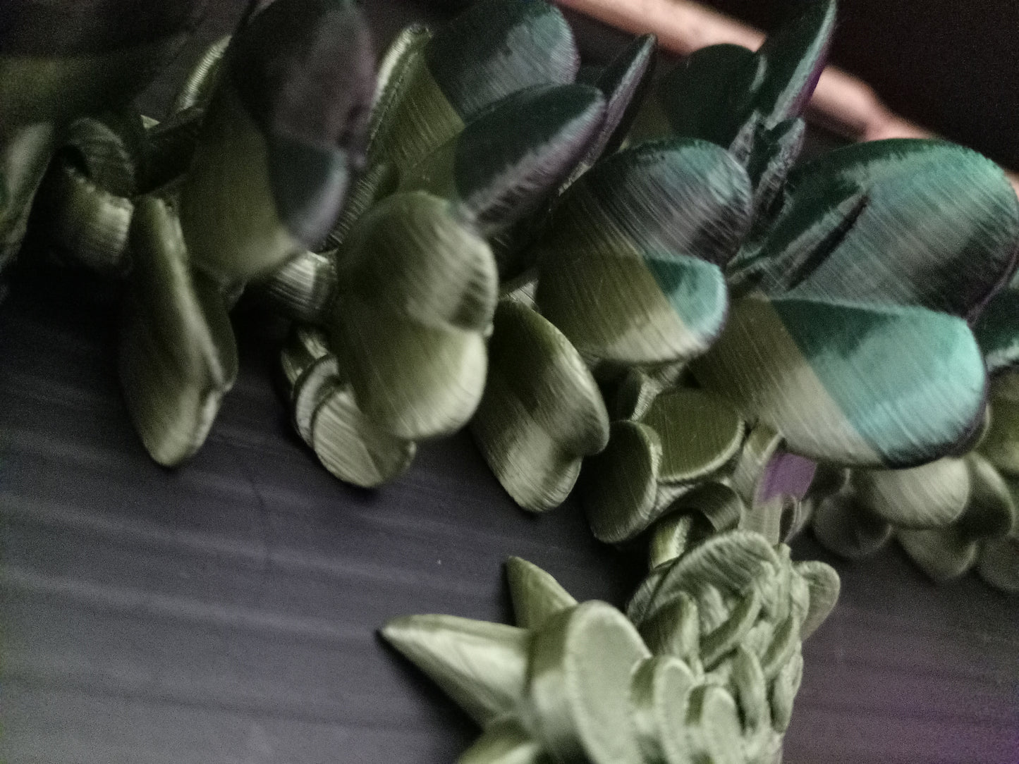 Cinderwing3D Articulated Clover Dragon – 3D Printed Flexible Lucky Dragon Fidget & Display Figure