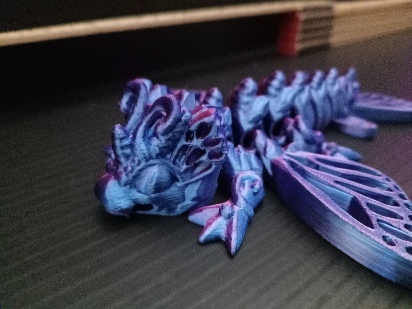 🦋 Small Butterfly Articulated Dragon – 3D Printed Flexi Fantasy Figure