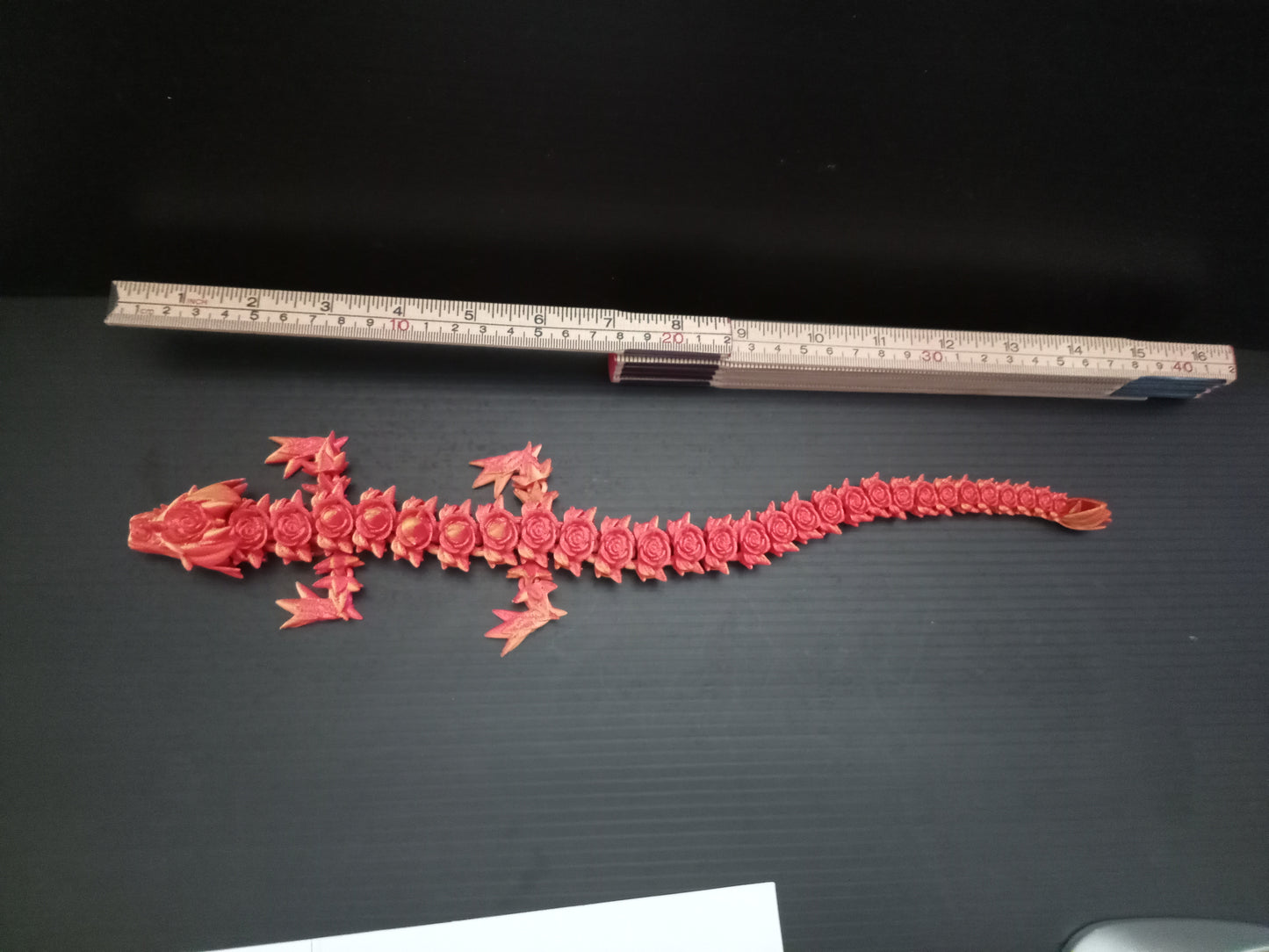 🐉 Rose Dragon – 3D Printed Fantasy Articulated Fidget Dragon