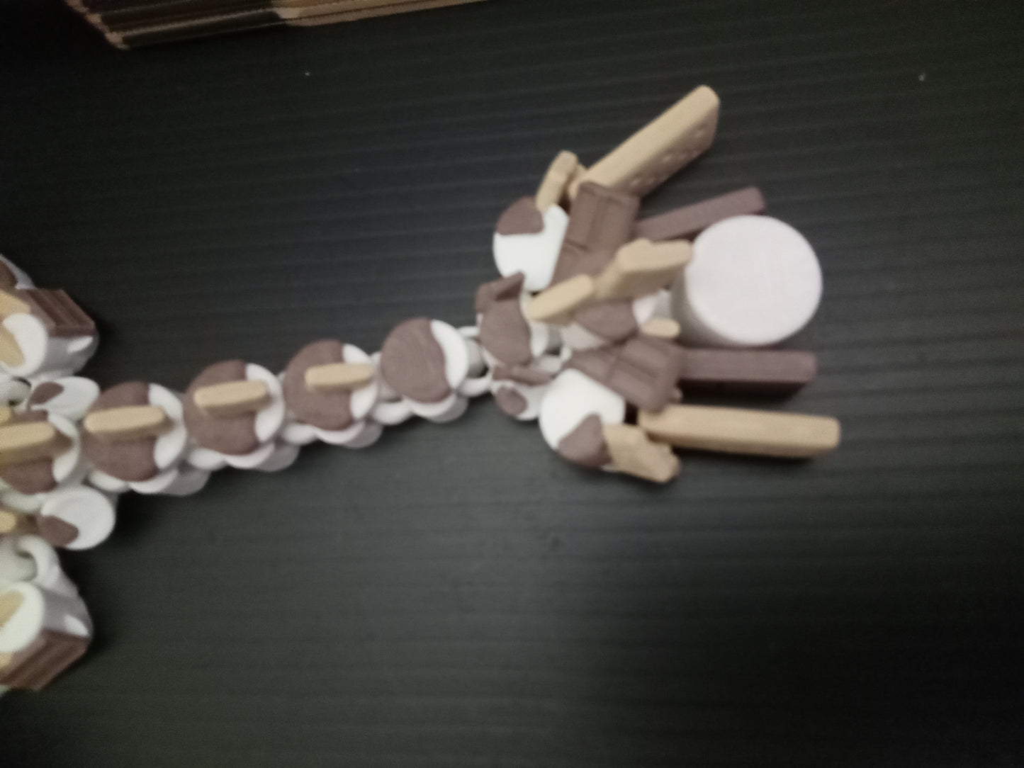 🍫 Large S’mores Dragon – Articulated 3D Printed Fantasy Collectible
