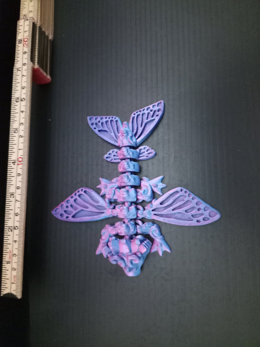 🦋 Small Butterfly Articulated Dragon – 3D Printed Flexi Fantasy Figure